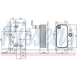 Chladič motorového oleja NISSENS 91165 - obr. 4