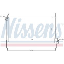 Kondenzátor klimatizácie NISSENS 94531