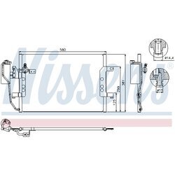 Kondenzátor klimatizácie NISSENS 94588 - obr. 4