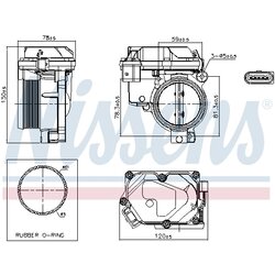 Hrdlo škrtiacej klapky NISSENS 955259 - obr. 4