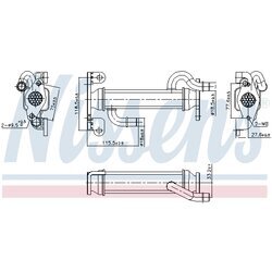 Chladič pre recirkuláciu plynov NISSENS 989400