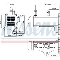 Chladič pre recirkuláciu plynov NISSENS 989425
