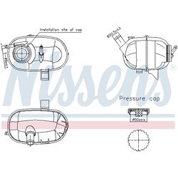 Vyrovnávacia nádobka chladiacej kvapaliny NISSENS 996339