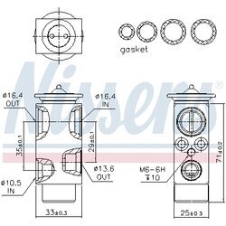 Expanzný ventil klimatizácie NISSENS 999326 - obr. 5