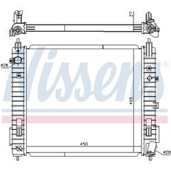 Chladič motora NISSENS 606139 - obr. 4