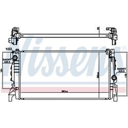 Chladič motora NISSENS 606247 - obr. 4