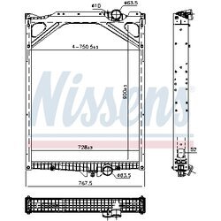 Chladič motora NISSENS 606367