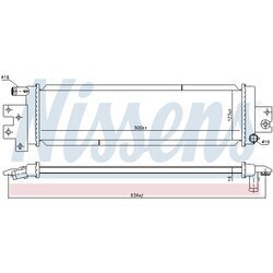 Chladič motora NISSENS 606843 - obr. 1