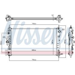 Chladič motora NISSENS 61707 - obr. 4