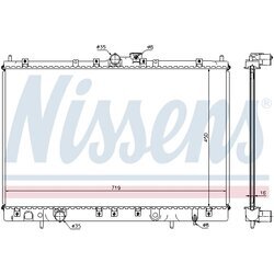 Chladič motora NISSENS 62806A