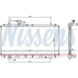 Chladič motora NISSENS 64167A - obr. 5