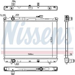 Chladič motora NISSENS 64206 - obr. 4