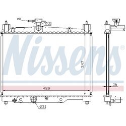 Chladič motora NISSENS 64789A - obr. 4