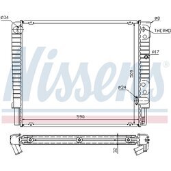 Chladič motora NISSENS 65508A - obr. 5