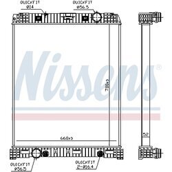 Chladič motora NISSENS 67179