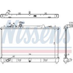 Chladič motora NISSENS 68507 - obr. 5