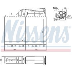 Výmenník tepla vnútorného kúrenia NISSENS 70502 - obr. 5