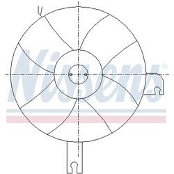 Ventilátor chladenia motora NISSENS 85096