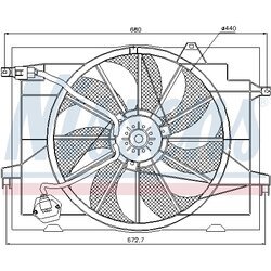 Ventilátor chladenia motora NISSENS 85366 - obr. 5