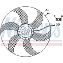 Ventilátor chladenia motora NISSENS 85403 - obr. 5