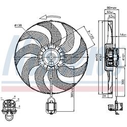 Ventilátor chladenia motora NISSENS 85748 - obr. 5