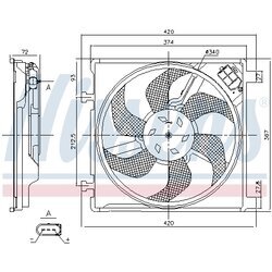 Ventilátor chladenia motora NISSENS 85868 - obr. 5