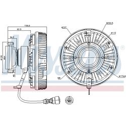 Spojka ventilátora chladenia NISSENS 86075 - obr. 5