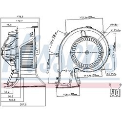 Vnútorný ventilátor NISSENS 87067 - obr. 4