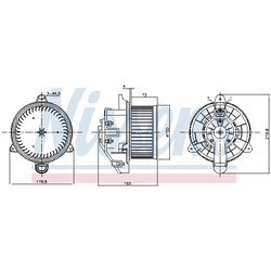 Vnútorný ventilátor NISSENS 87536 - obr. 5