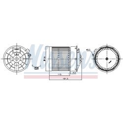 Vnútorný ventilátor NISSENS 87722 - obr. 5