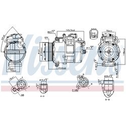 Kompresor klimatizácie NISSENS 890012