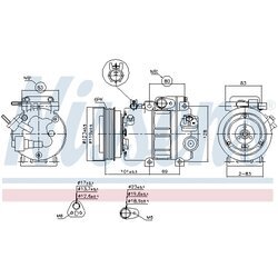 Kompresor klimatizácie NISSENS 89293 - obr. 4