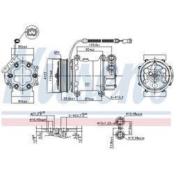 Kompresor klimatizácie NISSENS 89339 - obr. 4