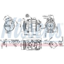 Kompresor klimatizácie NISSENS 89359 - obr. 4