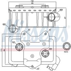Chladič motorového oleja NISSENS 90582 - obr. 5