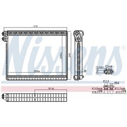 Výparník klimatizácie NISSENS 92364 - obr. 5