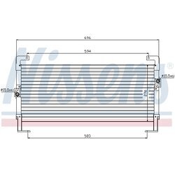 Kondenzátor klimatizácie NISSENS 94262 - obr. 5