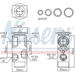 Expanzný ventil klimatizácie NISSENS 999352 - obr. 5