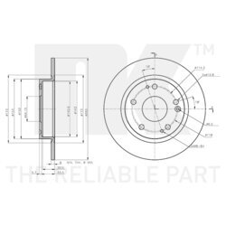 Brzdový kotúč NK 312676 - obr. 2