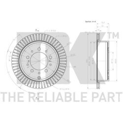 Brzdový kotúč NK 3145162 - obr. 2