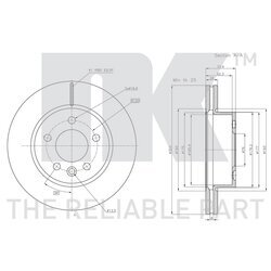 Brzdový kotúč NK 3147178 - obr. 2