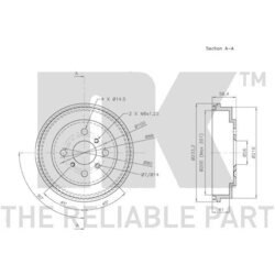 Brzdový bubon NK 255106 - obr. 2
