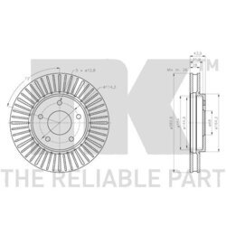 Brzdový kotúč NK 312285 - obr. 2