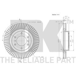 Brzdový kotúč NK 313055 - obr. 2