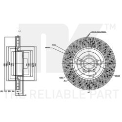 Brzdový kotúč NK 3133139 - obr. 2