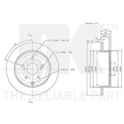 Brzdový kotúč NK 3145180 - obr. 2