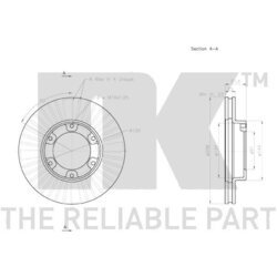 Brzdový kotúč NK 2045154 - obr. 2