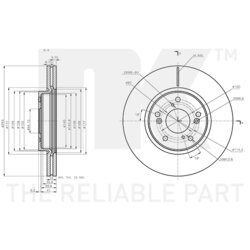 Brzdový kotúč NK 312680 - obr. 2