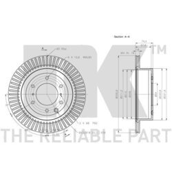 Brzdový kotúč NK 313056 - obr. 2