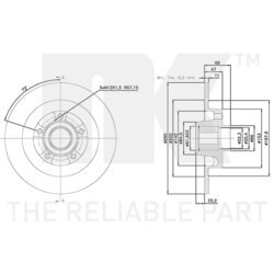 Brzdový kotúč NK 3139109 - obr. 2